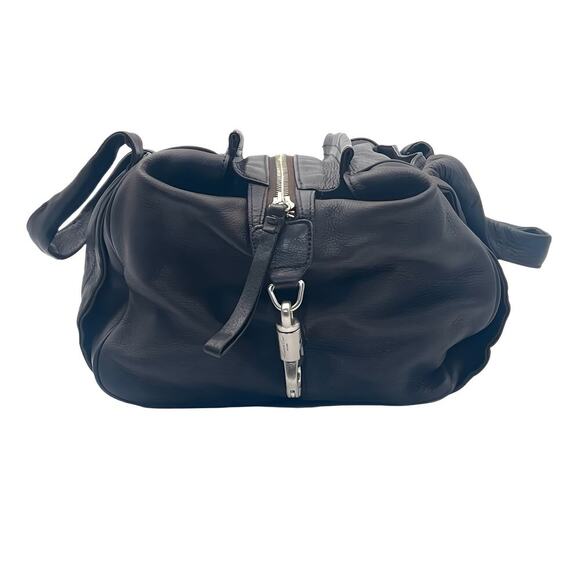 Kenneth Cole New York Leather Tote Brown Slouchy Medium Bag 11x10x8 Work Travel - Picture 5 of 16